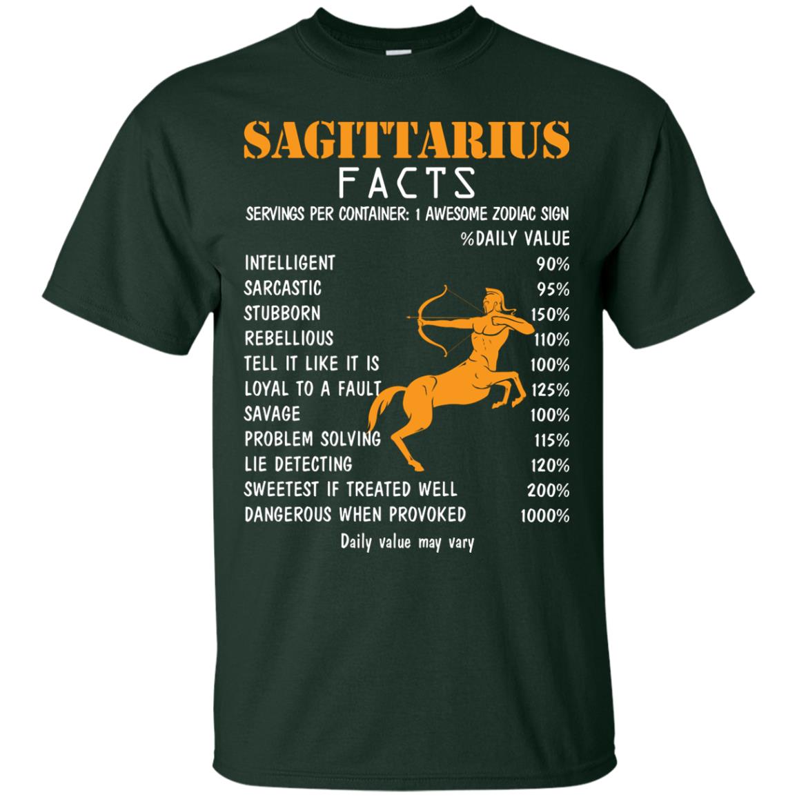 Sagittarius Facts 1 Awesome Zodiac Sign Gift Shirt For Sagittarius Horoscope Forest