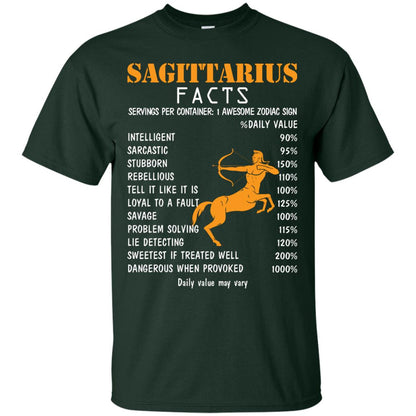 Sagittarius Facts 1 Awesome Zodiac Sign Gift Shirt For Sagittarius Horoscope Forest