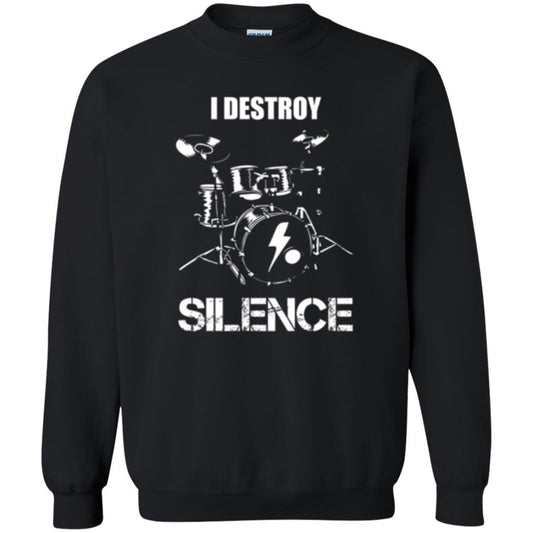 Drummer T-shirt I Destroy Silence Black