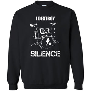 Drummer T-shirt I Destroy Silence