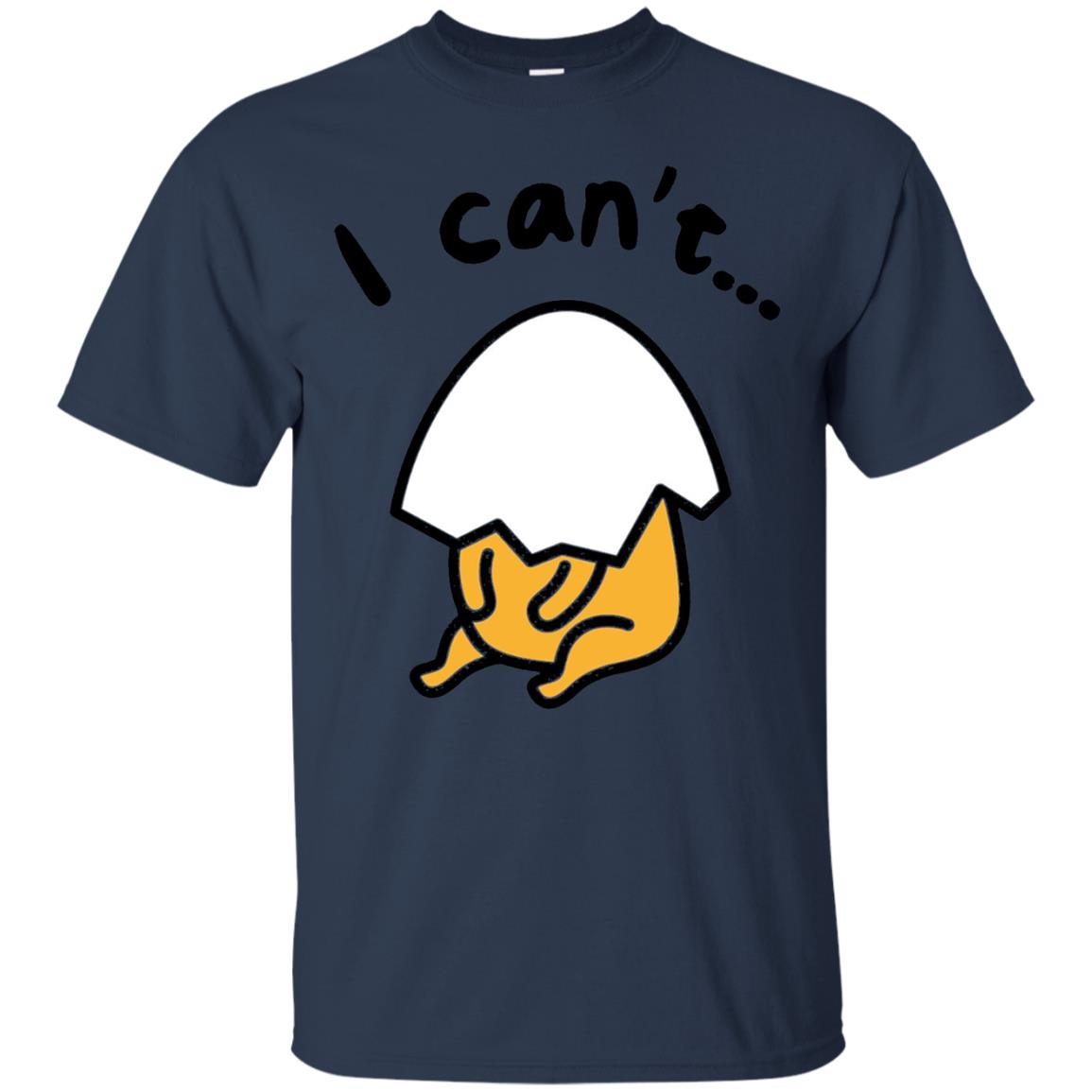 Gudetama Lazy Egg I Cant Shirt Navy