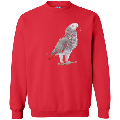 Funny African Grey Parrot Bird T-shirt Red