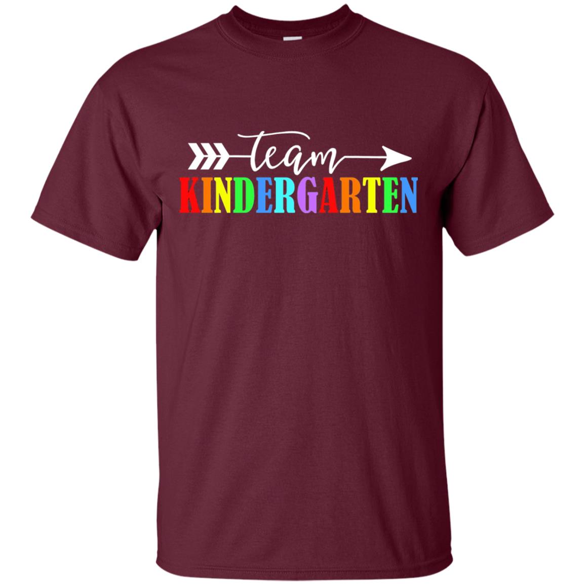 Team Kindergarten Teacher T-shirt Maroon