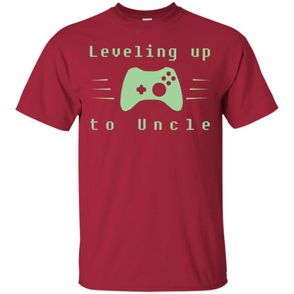 Leveling Up To Uncle Gaming Family Shirt Cardinal