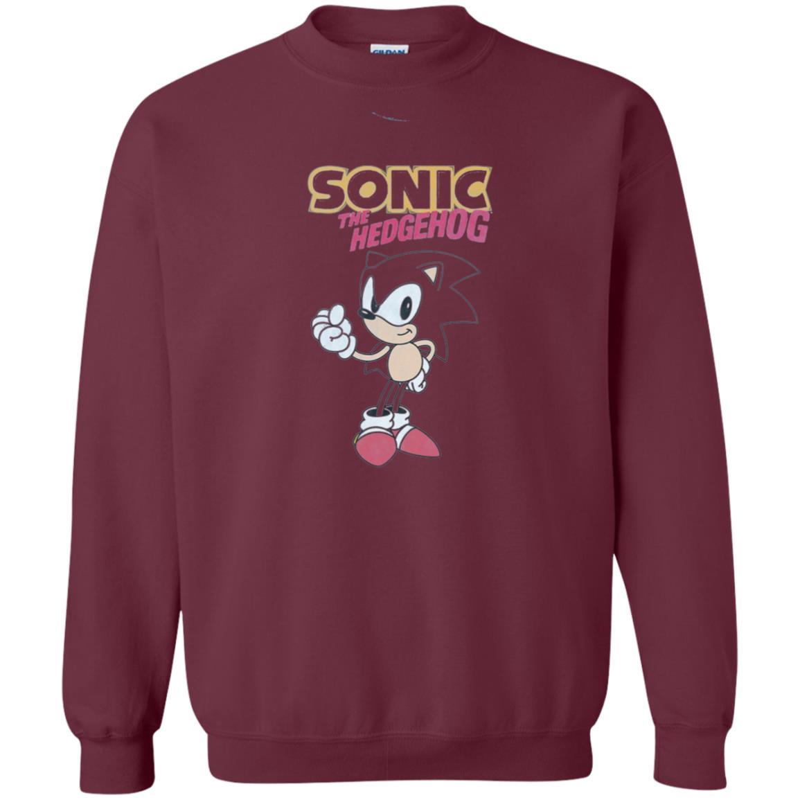 Movie T-Shirt Sonic The Hedgehog Maroon