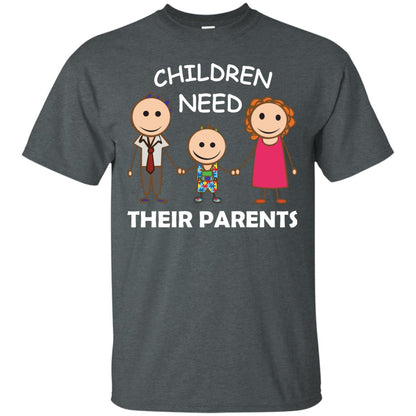 Children Need Their Parents End Separation Family Shirt Dark Heather