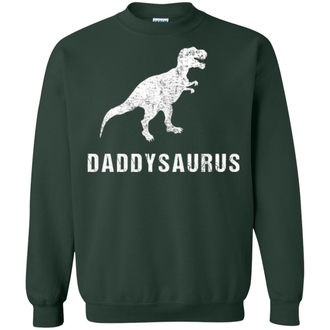 Dad T-shirt Daddysaurus Forest Green