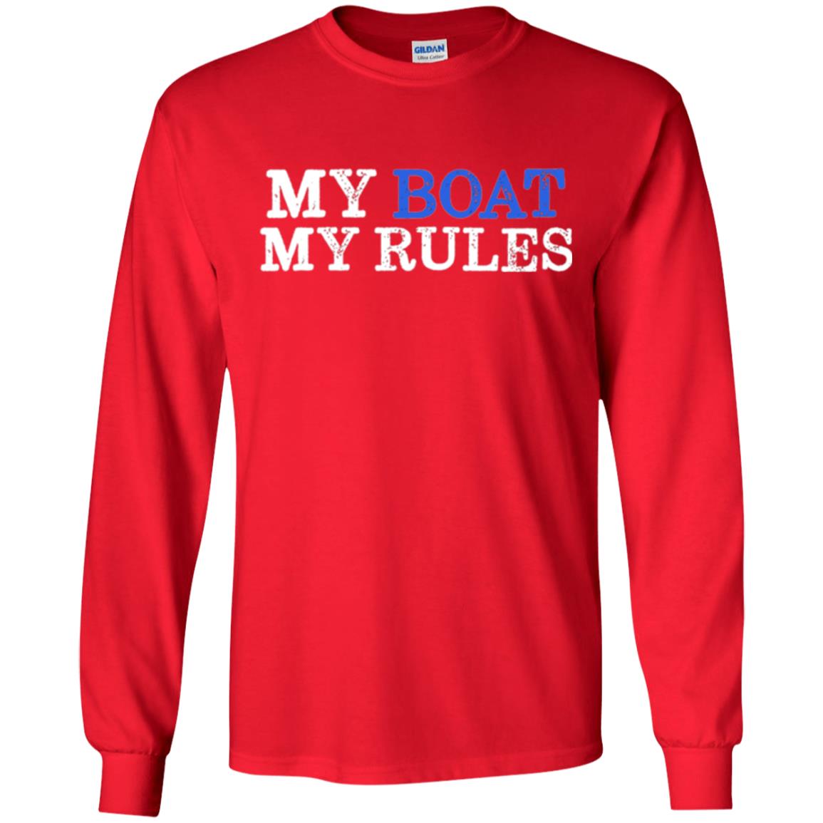 My Boat My Rules T-shirt Red