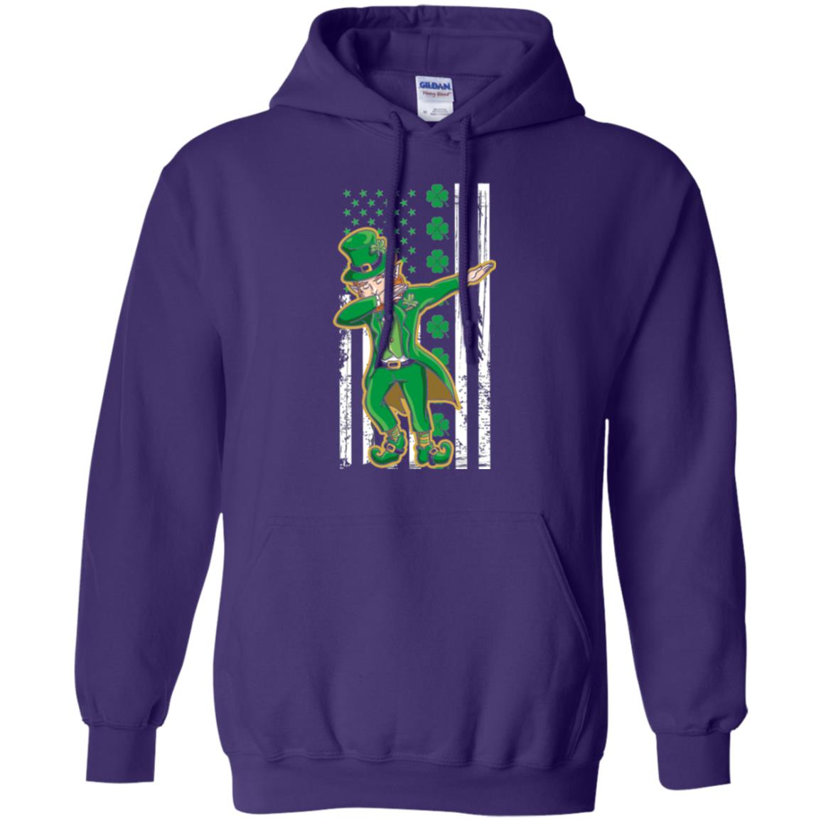 Dabbing Leprechaun St. Patrick's Day T-shirt Purple