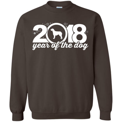 Irish Wolfhound Lover T-shirt 2018 Year Of The Dog New Year Dark Chocolate