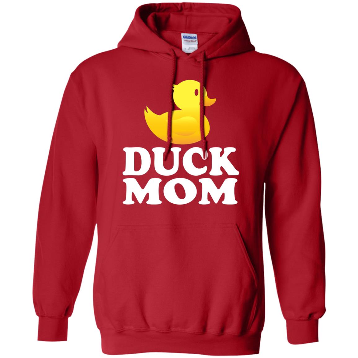 Duck Mom Funny Bird Lover T-shirt Red