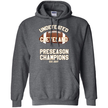 Football T-shirt Cleveland Football Undefeated Preseason Champion Dark Heather