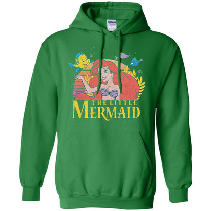 Cartoon T-shirt Mermaid Ariel Flounder Irish Green