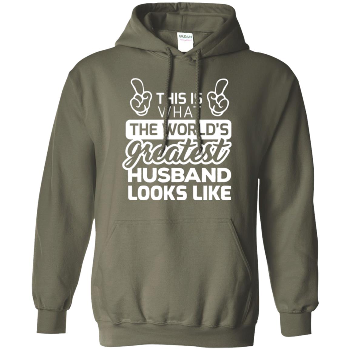 World's Greatest Husband Best Husband Ever Looks Like T-shirt Military Green