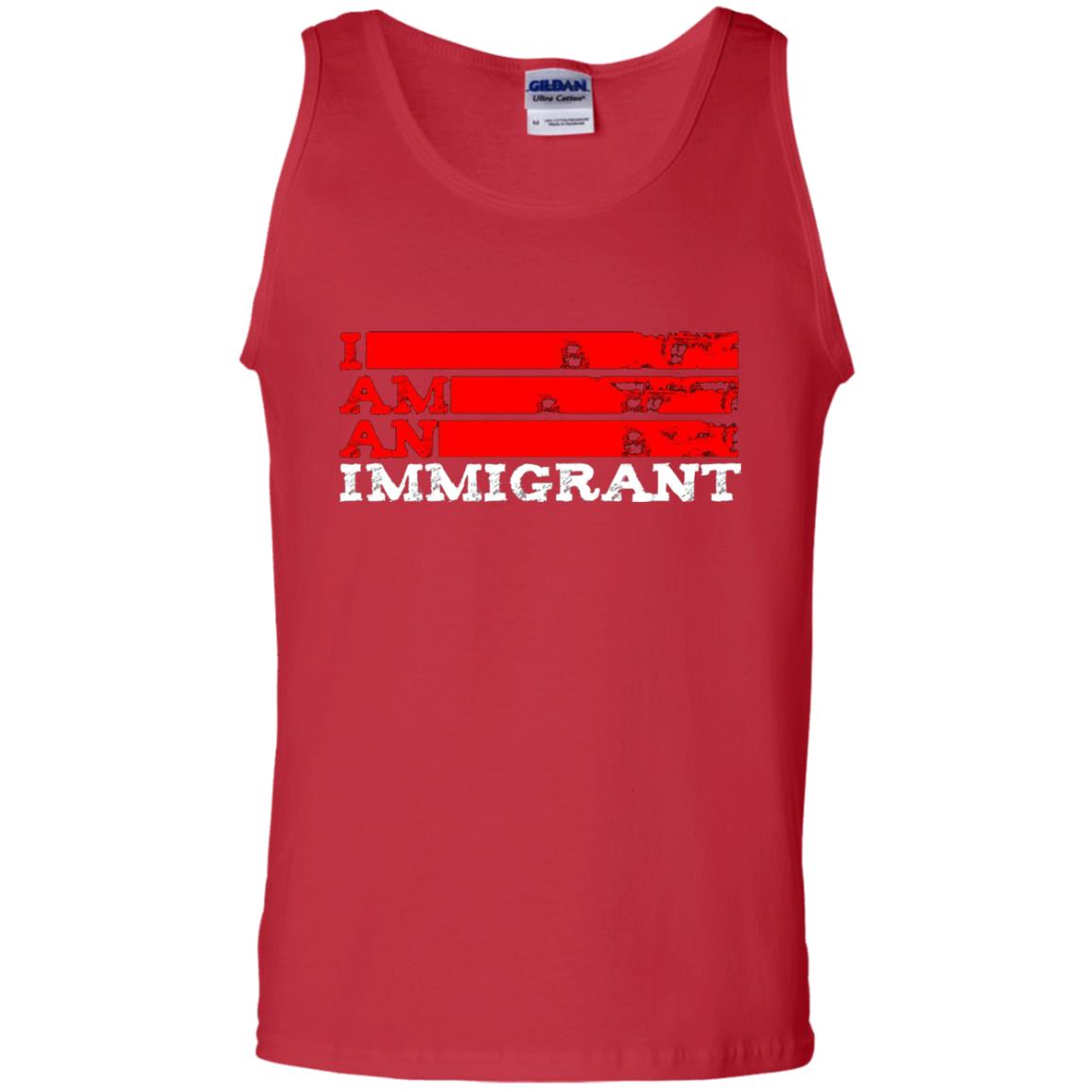 Anti Trump T-shirt Political Tee I Am An Immigrant Political Red