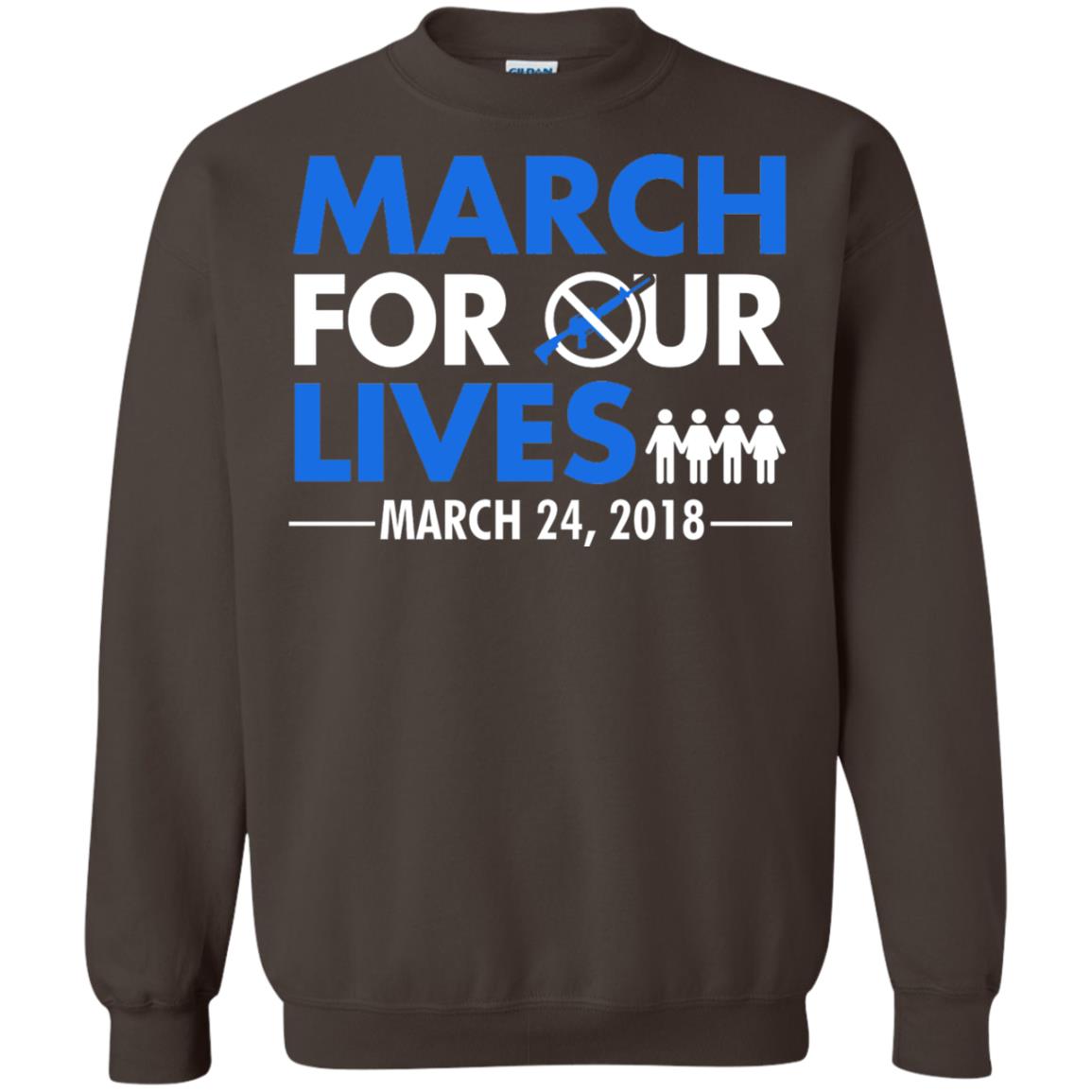March For Our Lives March 24 2018 Gun Control T-shirt Dark Chocolate