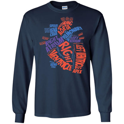Anatomical Heart T-shirt Navy