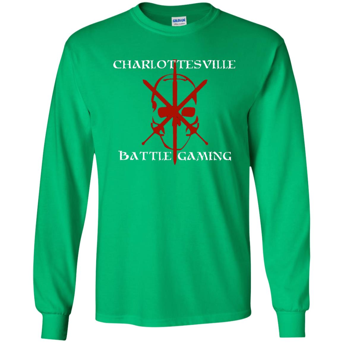 Charlottesville Battle Gaming Gamer T-shirt Irish Green