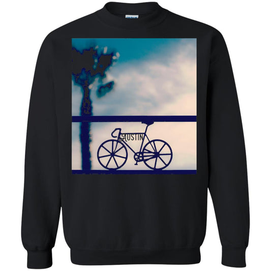 Biking In Austin T-shirt Black