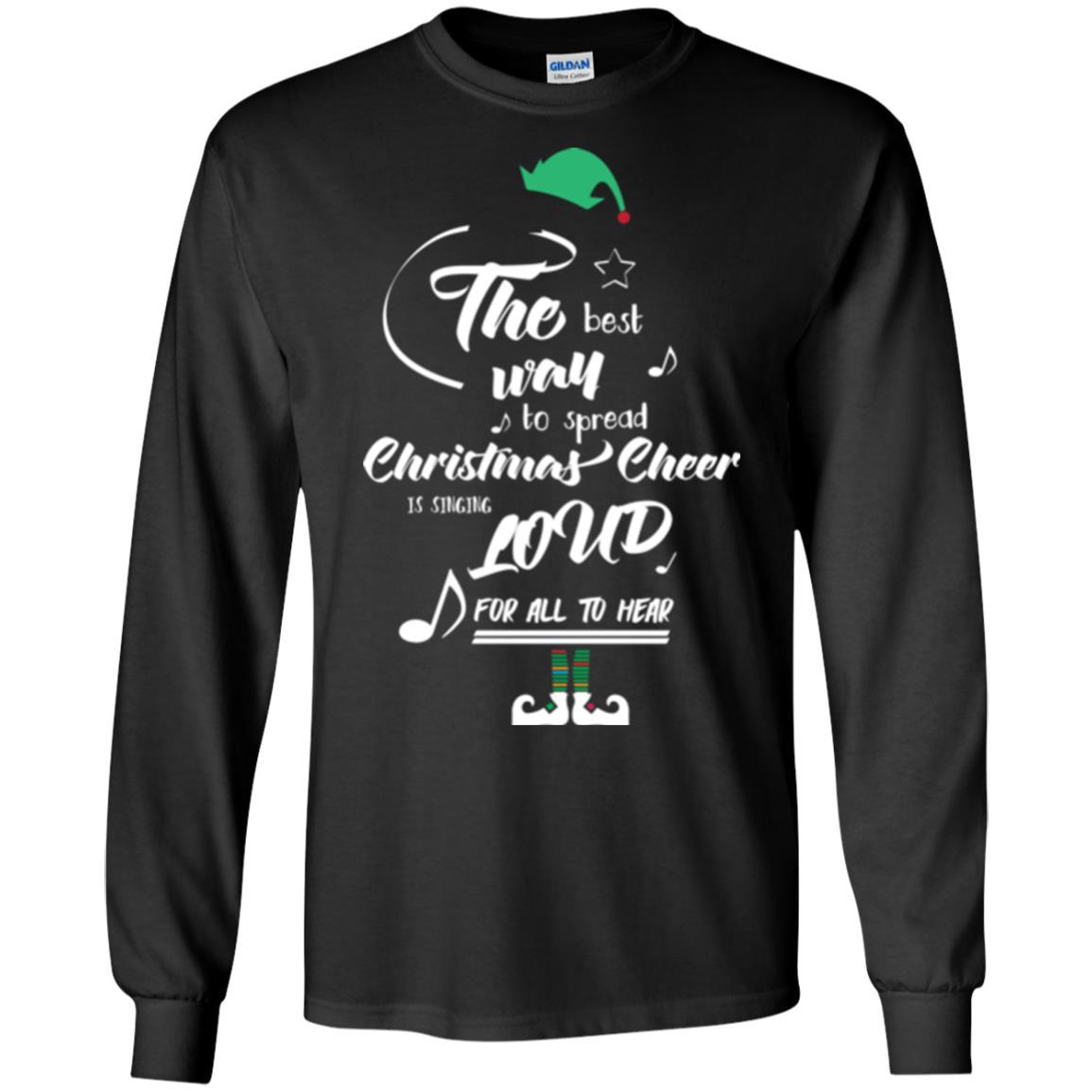 Christmas T-shirt The Best Way To Spread Black