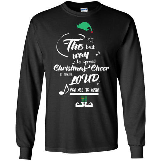 Christmas T-shirt The Best Way To Spread Black