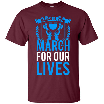 Anti Gun T-shirt March For Our Lives March 24 2018 Maroon