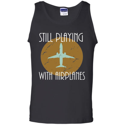 Pilot T-shirt Still Playing With Airplanes T-shirt Black