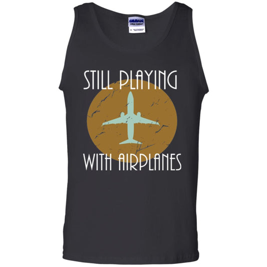 Pilot T-shirt Still Playing With Airplanes T-shirt Black