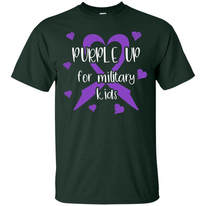 Purple Up For Military Kids Shirt Forest