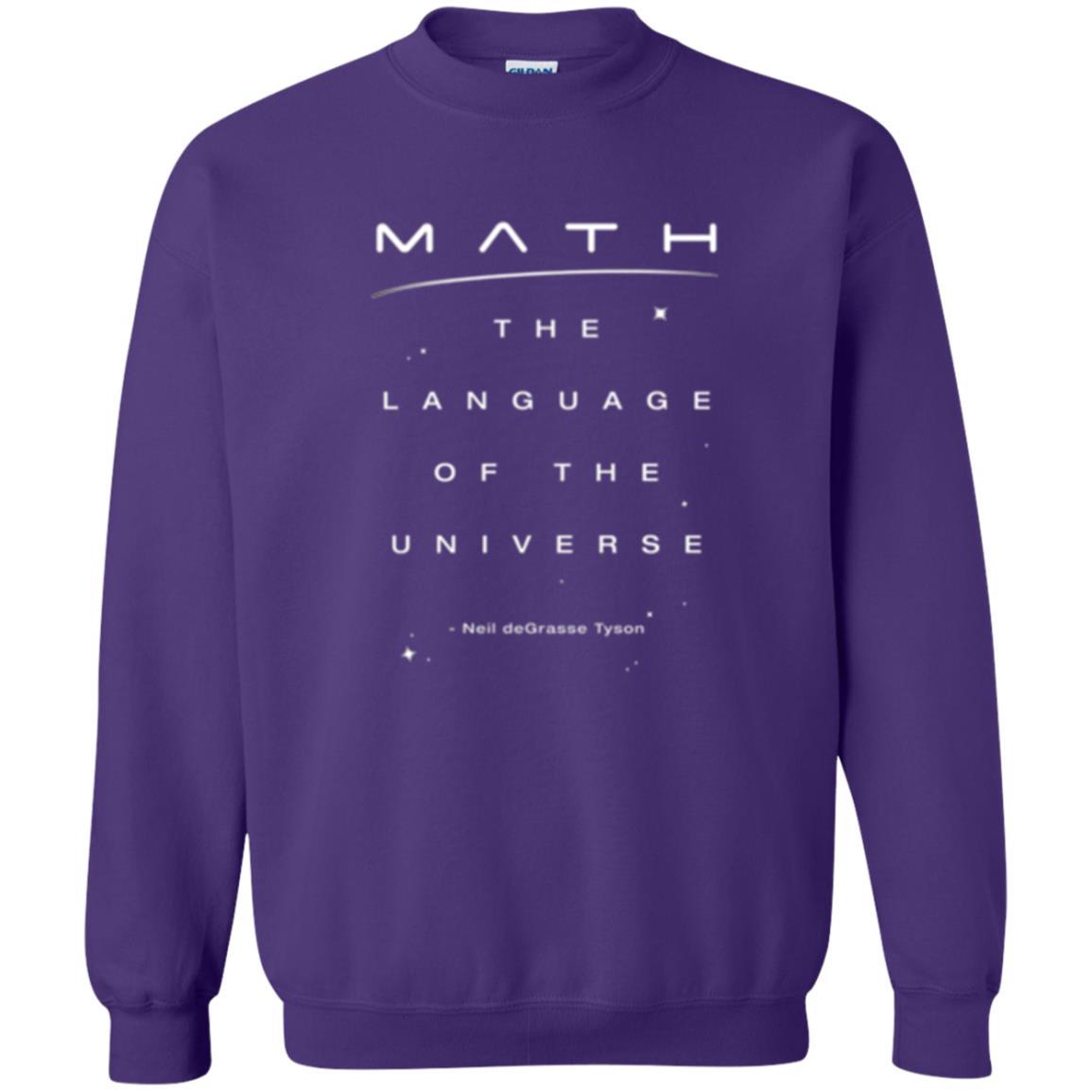 Math Lover T-shirt The Language Of The Universe Purple
