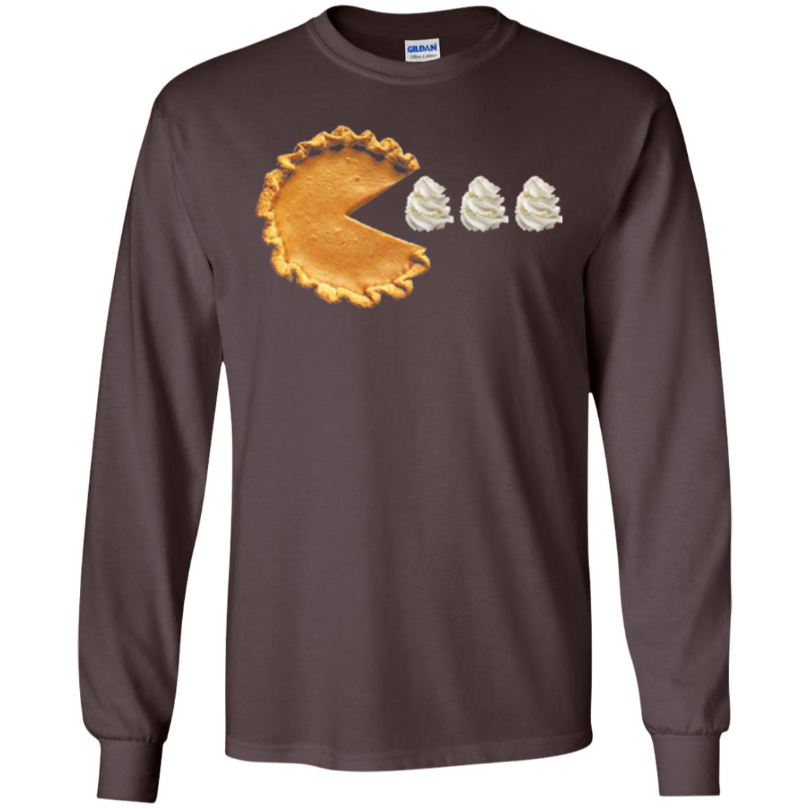 Pumpkin Pie Thanksgiving T-shirt Dark Chocolate