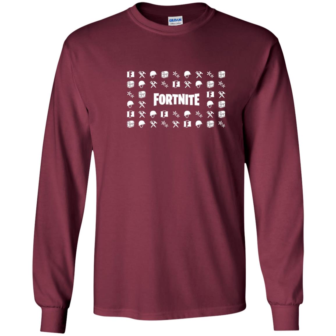 Fortnite Tapestry Shirt Maroon