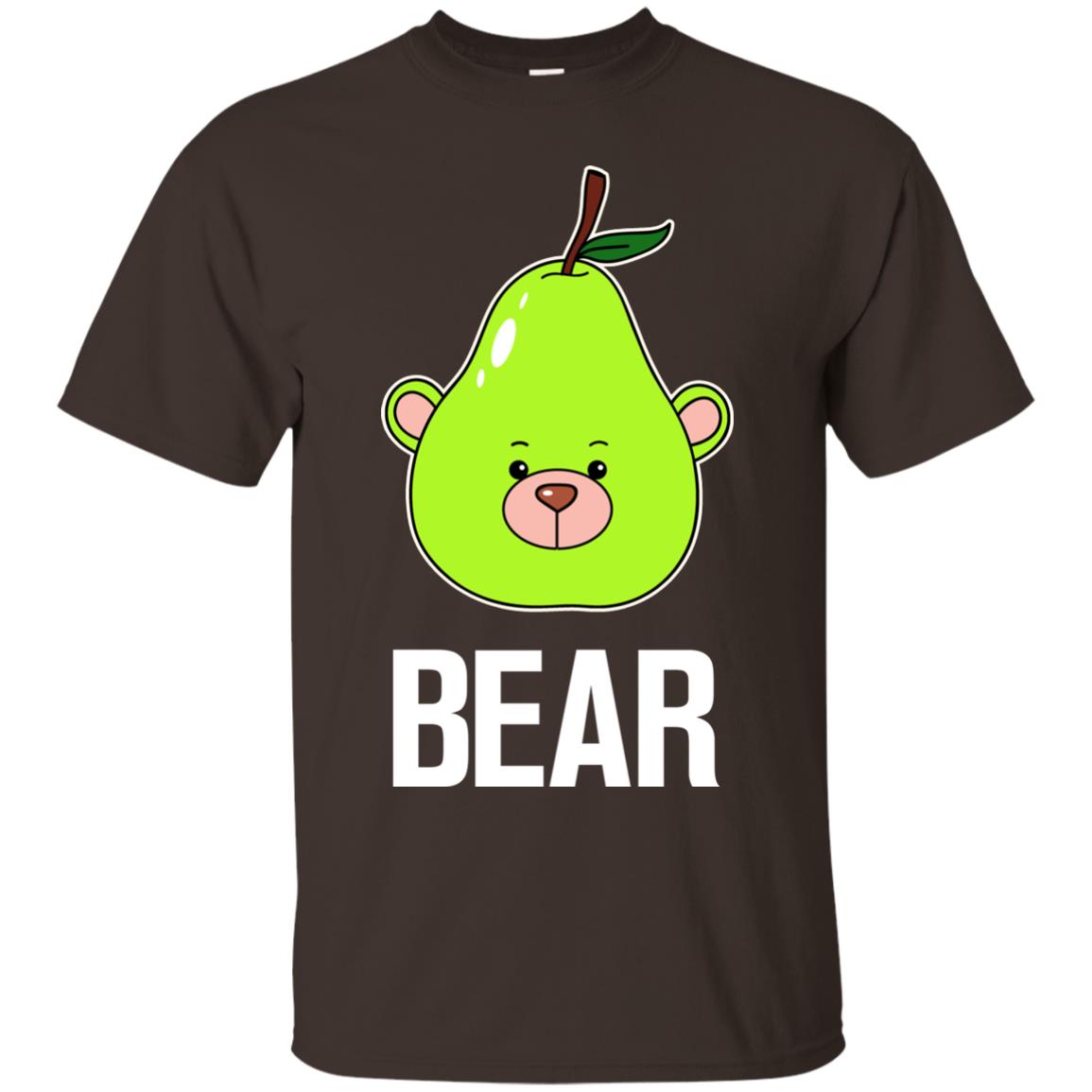 Bear Funny Summer Melon Fruit Shirt Dark Chocolate