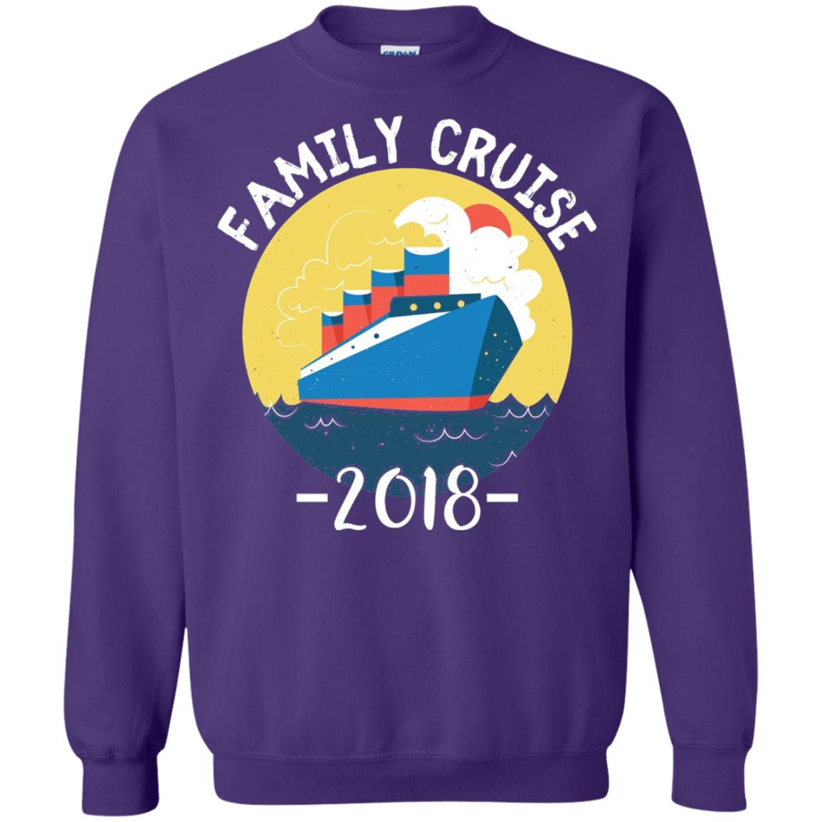 Summer Holiday T-shirt Family Cruise 2018 Purple