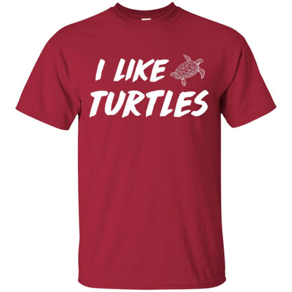 I Like Turtles T-shirt Cardinal