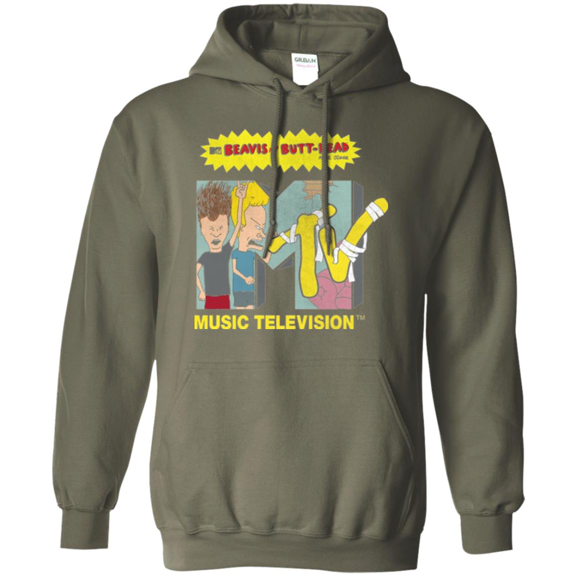 Mtv Logo T-shirt Beavis And Butt Head Military Green