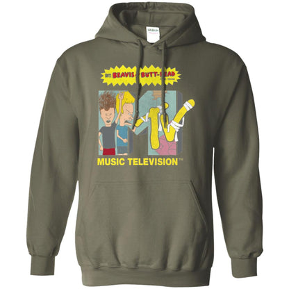 Mtv Logo T-shirt Beavis And Butt Head Military Green