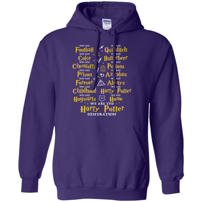 We Are The Harry Potter Generation Movie Fan T-shirt Purple