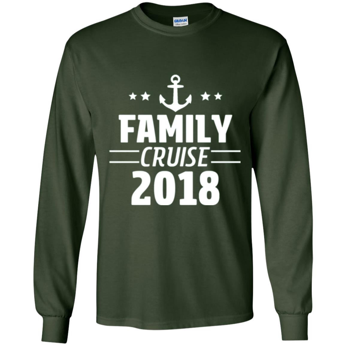 Family Cruise Vacation 2018 T-shirt Forest Green