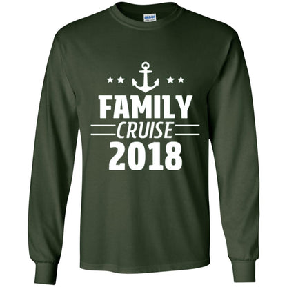 Family Cruise Vacation 2018 T-shirt Forest Green