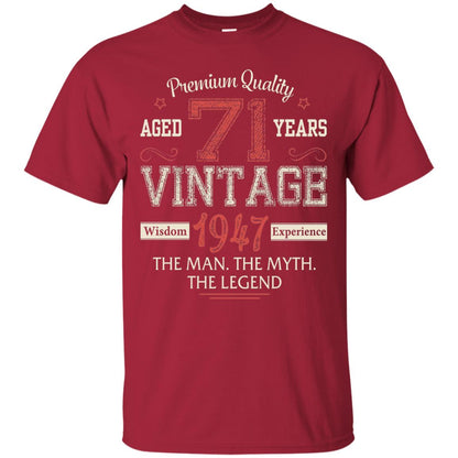 Legends Born In 1947 71 Years Old Vintage Awesome The Man The Myth The Legend Cardinal