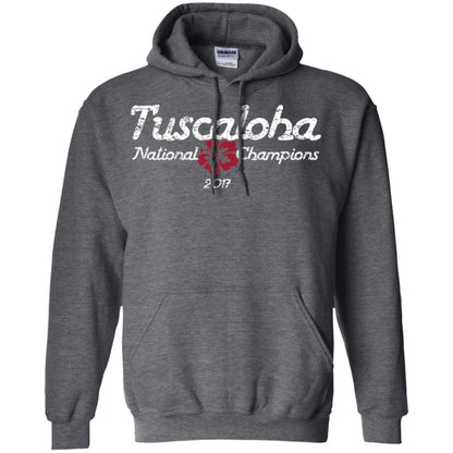 Football T-shirt Alabama Tuscaloha National Champions 2017 Dark Heather
