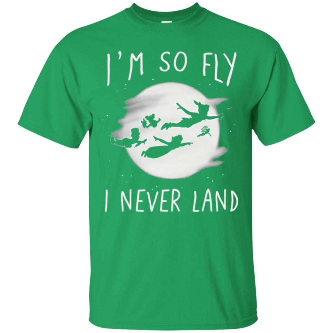 Film T-shirt Peter Pan So Fly Moon Silhouette Graphic Irish Green