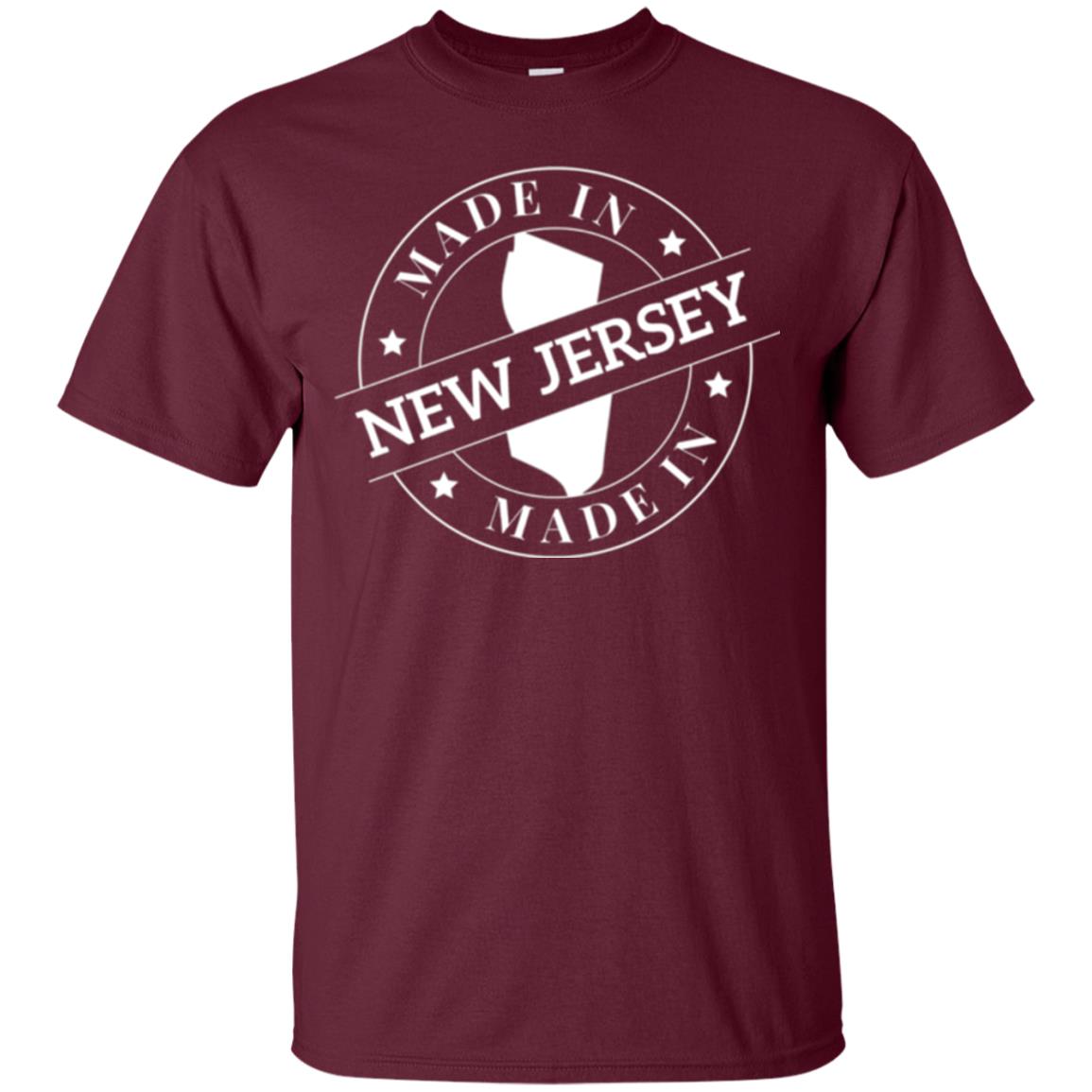 Made In New Jersey T-shirt Maroon