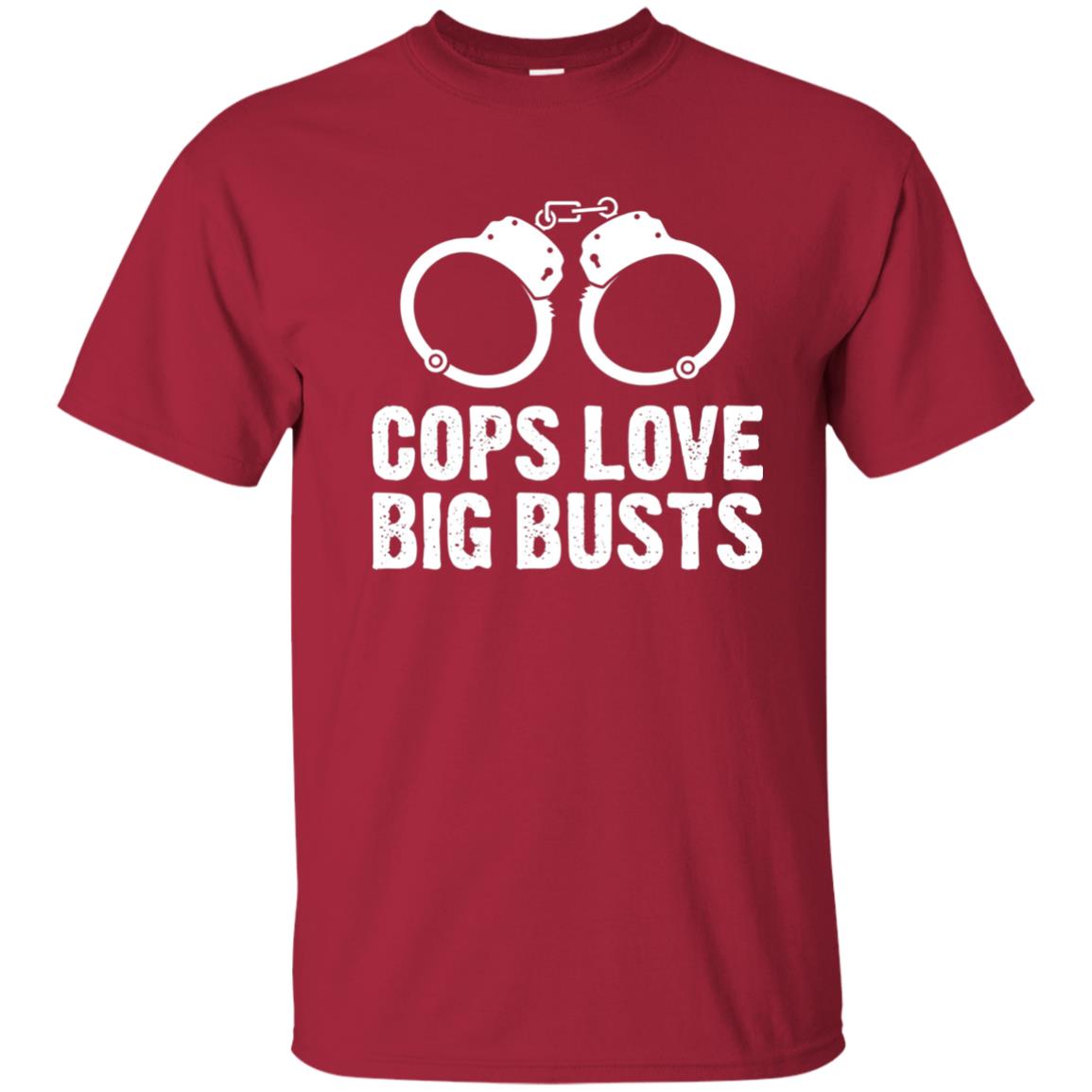 Cops Love Big Busts Usa Police Shirt Cardinal