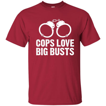 Cops Love Big Busts Usa Police Shirt Cardinal