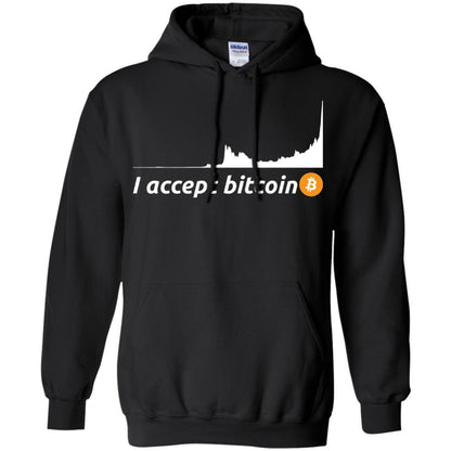 Cryptocurrency T-shirt I Accept Bitcoin Black