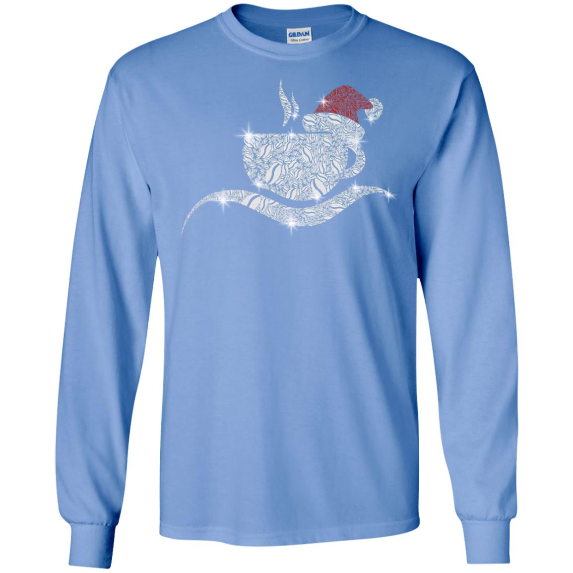 Coffee Glass Christmas Gift Drinking Lovers Shirt Carolina Blue