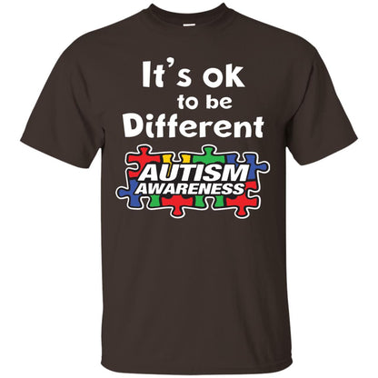It’s Ok To Be Different Autism Awareness Best Gift Shirt For Autism Awareness Dark Chocolate