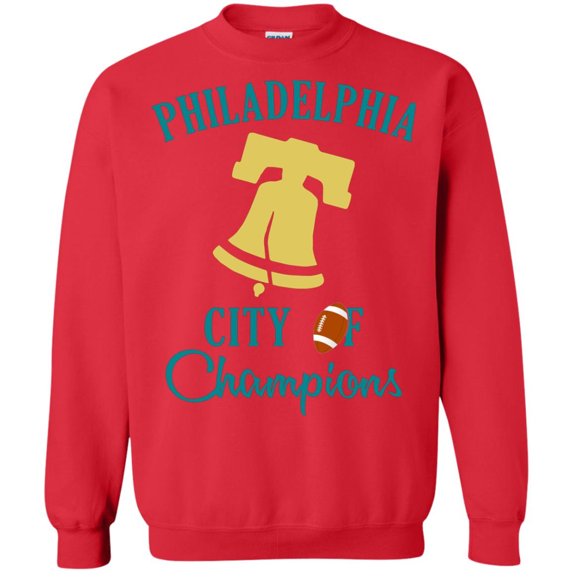 Football Lover T-shirt Philadelphia City Of Champion Red